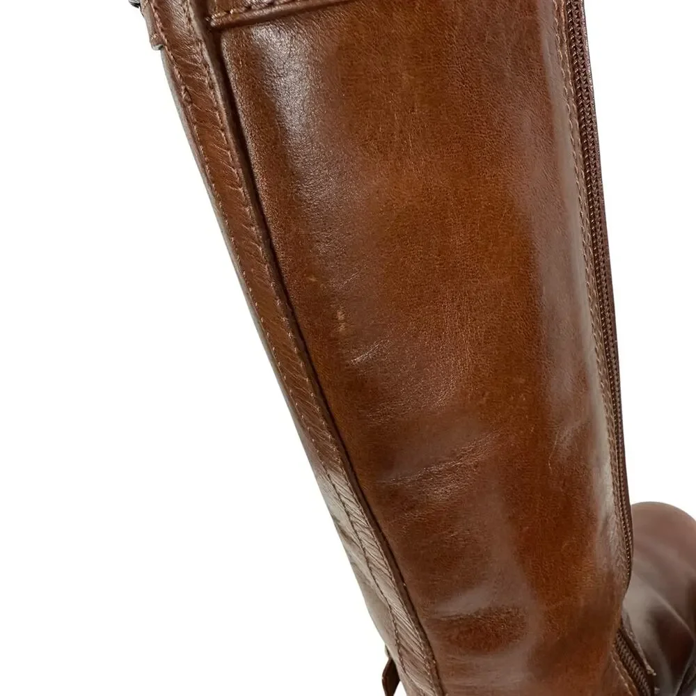 Tory Burch Calista Riding Leather Boots Size 8